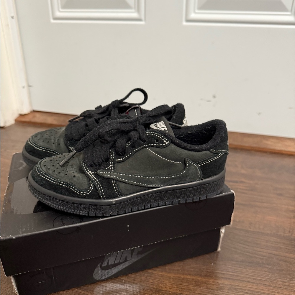 Travis Scott air Jordan 1 low OG  Black Sneakers for Kids
